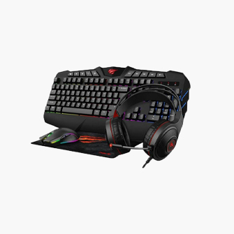 image Havit Pack Complet Gaming 4 in 1 : Clavier , Souris , Casque , Tapis